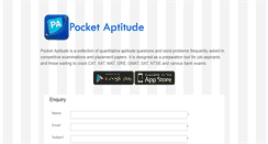 Desktop Screenshot of pocketaptitude.com